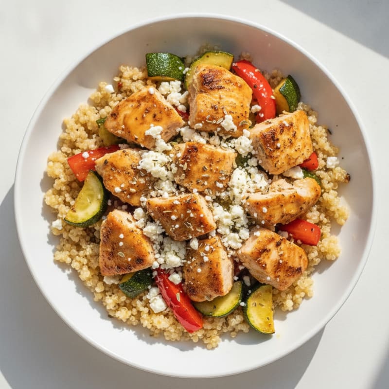 Roasted Turkey and Vegetable Quinoa Bowl