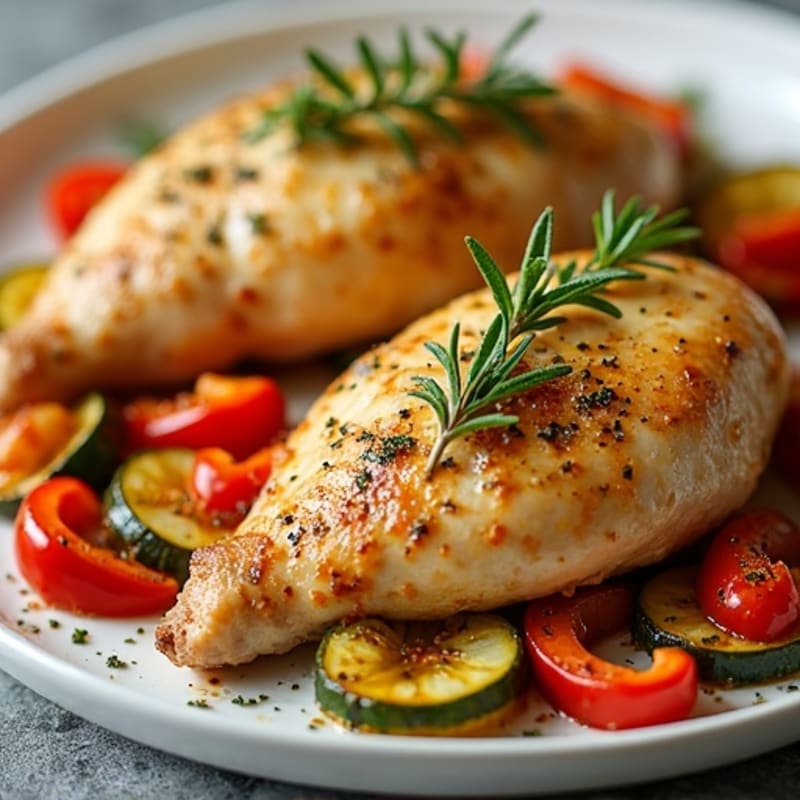Lemon-Herb Roasted Chicken with Crispy Sheet Pan Vegetables