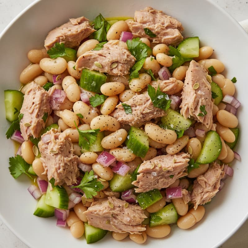 Mediterranean Tuna and White Bean Salad