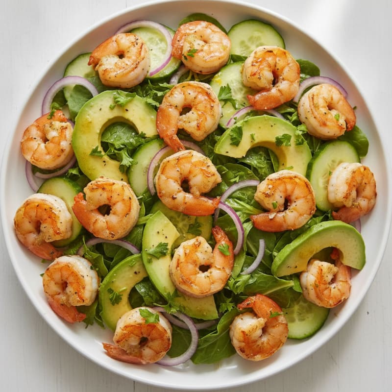 Lemon-Herb Shrimp and Avocado Salad