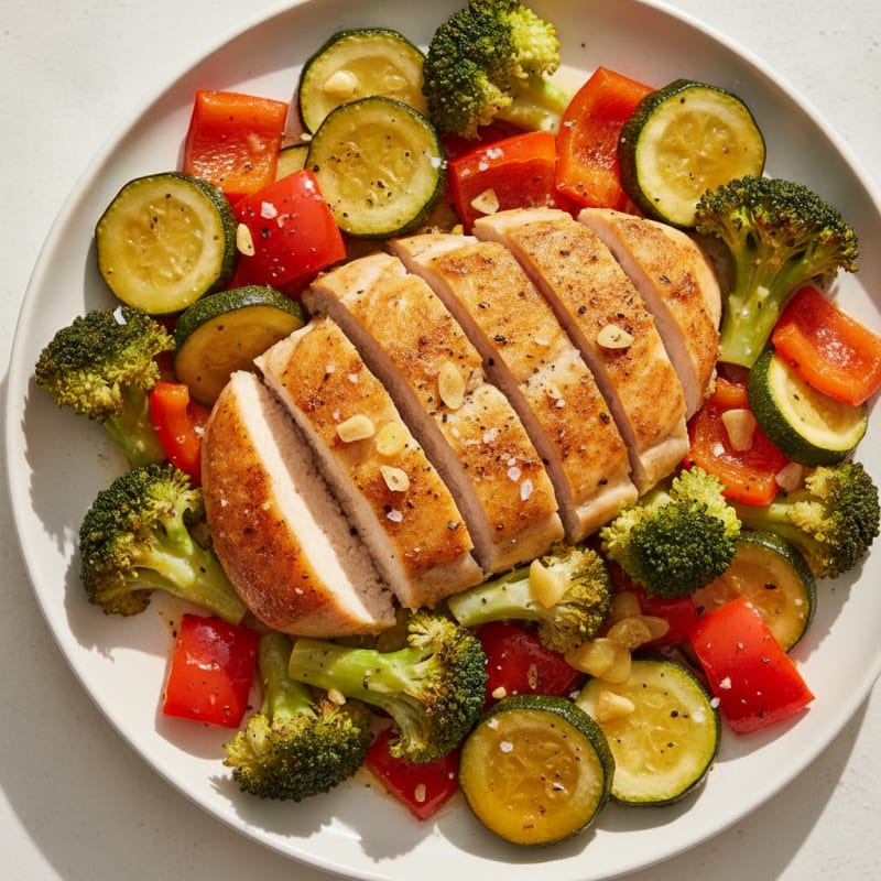 Lemon Herb Roasted Chicken and Veggies