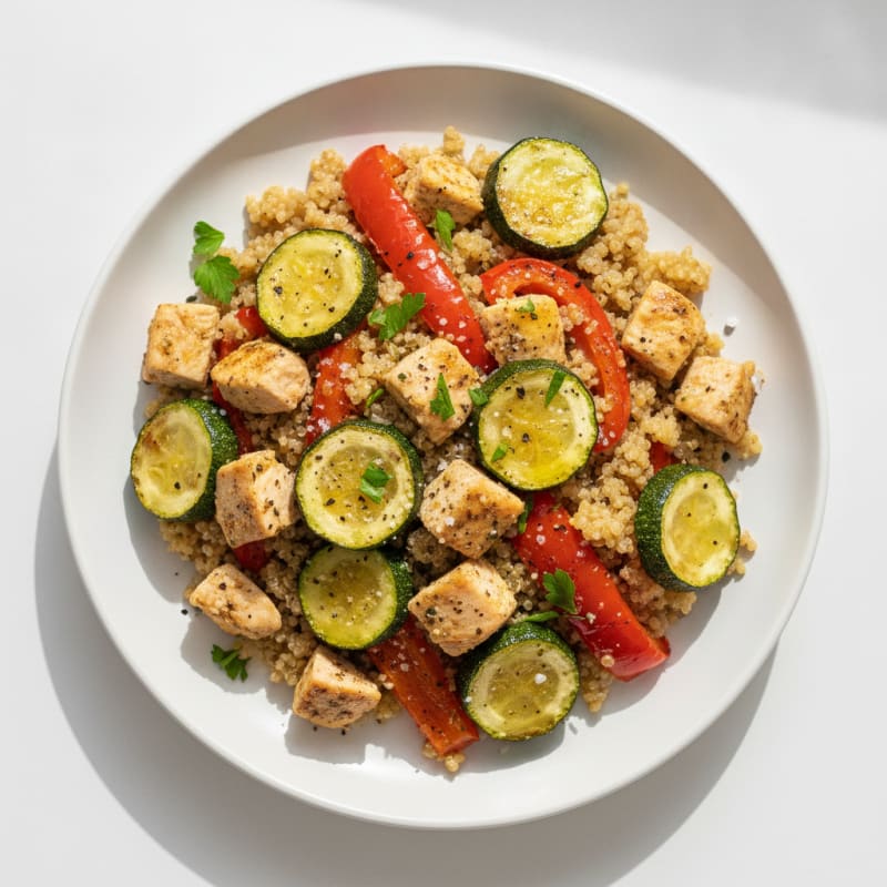 Quinoa Pilaf with Roasted Vegetables