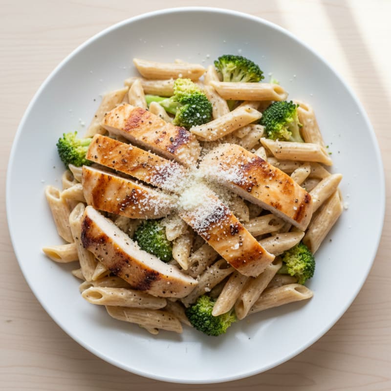 Garlic Parmesan Chicken Alfredo Pasta
