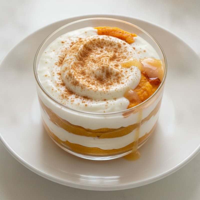 High-Protein Yogurt Parfait with Sweet Potato Puree
