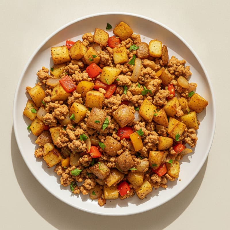 Ground Turkey and Roasted Potato Hash