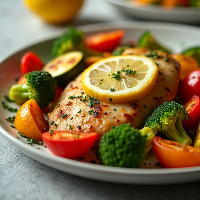 Sheet Pan Lemon Herb Chicken and Roasted Veggies
