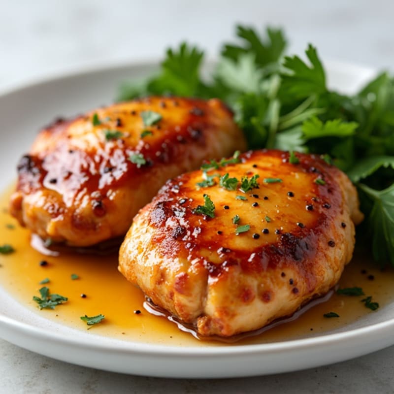 Honey-Garlic Pan Seared Chicken Thighs