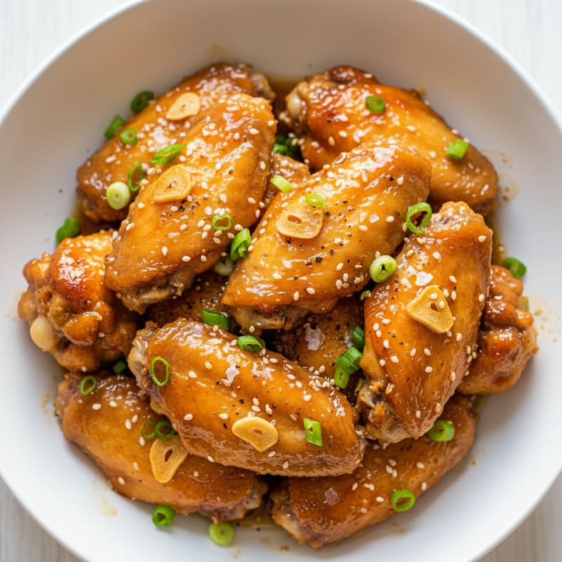 Honey-Garlic Glazed Chicken Wings