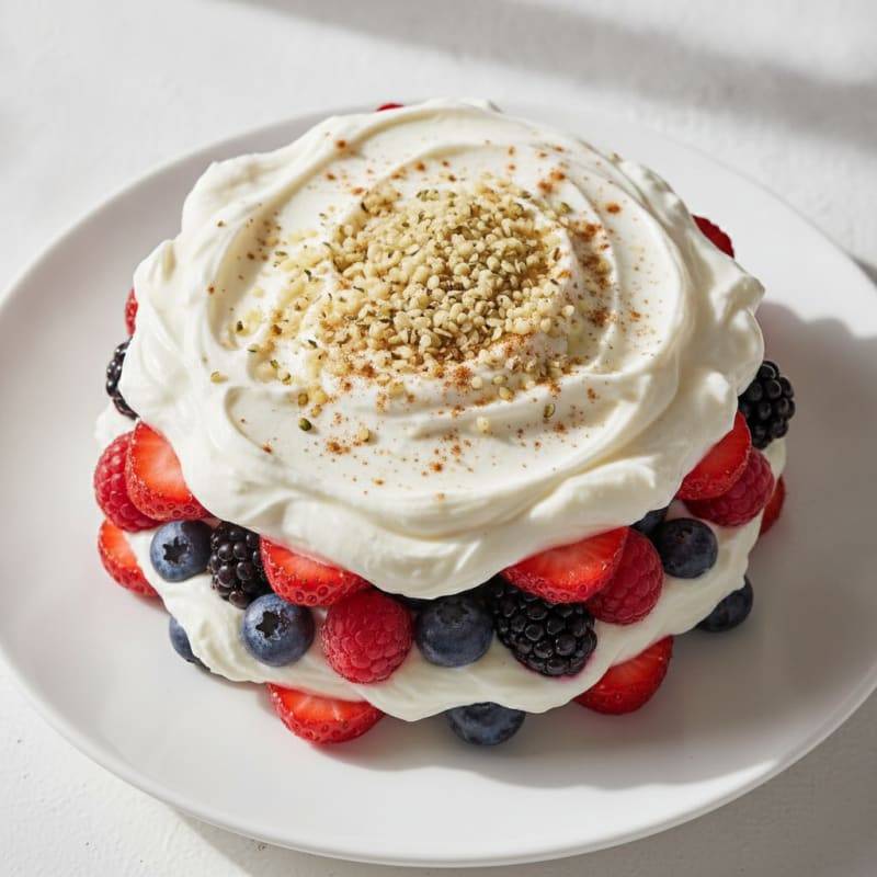 Creamy Greek Yogurt Protein Parfait with Mixed Berries