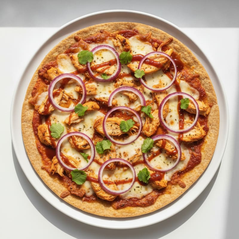 High-Protein BBQ Chicken Pizza