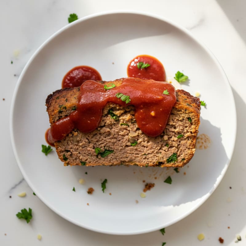 Homestyle Herb-Garlic Beef Meatloaf