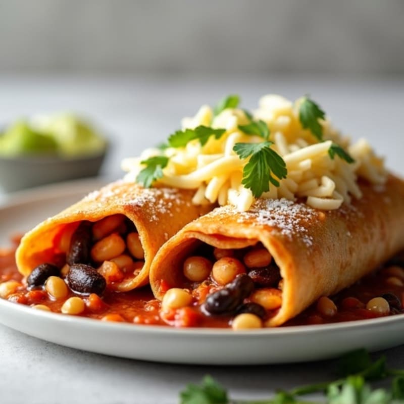 Zesty Chicken and Black Bean Enchiladas