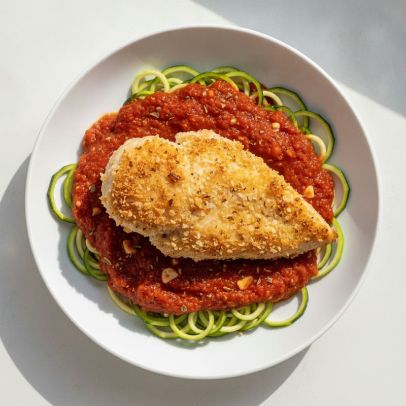 Parmesan-Crusted Chicken with Marinara