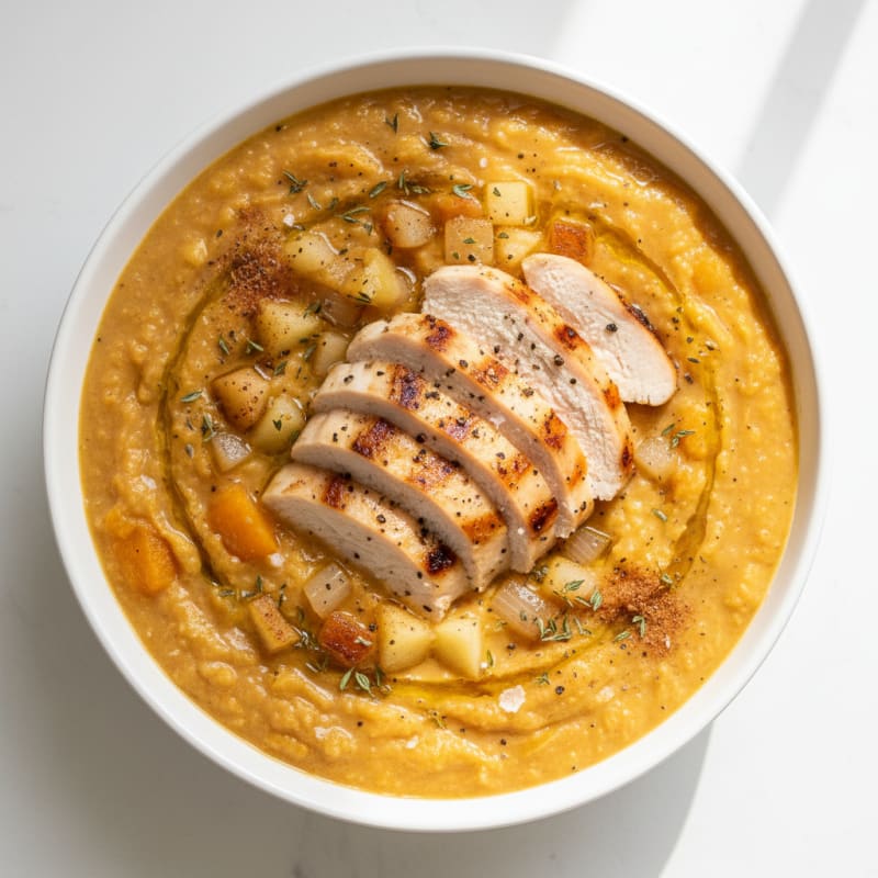 Roasted Butternut Squash and Apple Soup