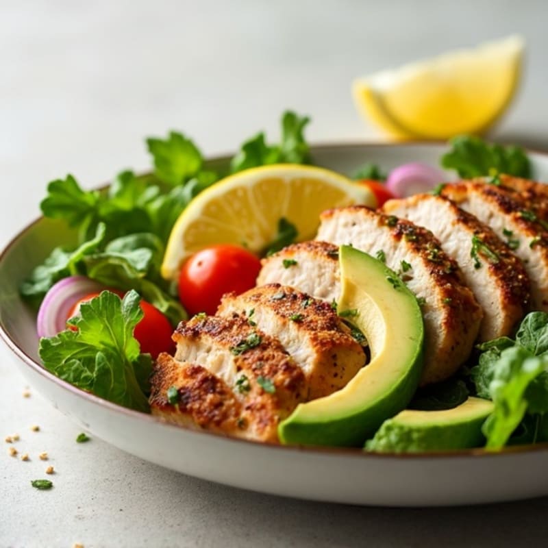 Chicken and Avocado Salad with Lemon Vinaigrette