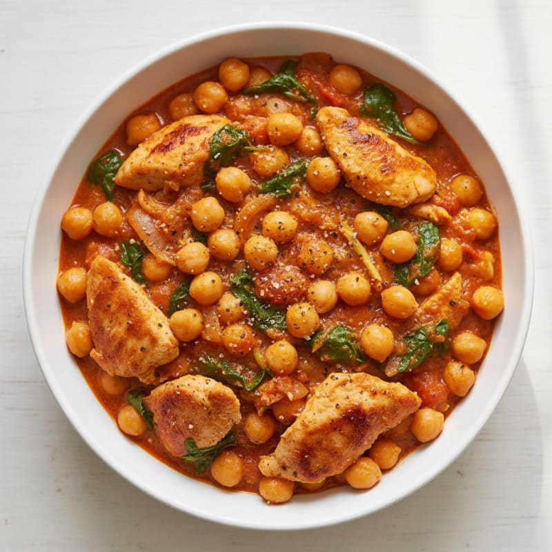 Creamy Spiced Chickpea and Tomato Curry