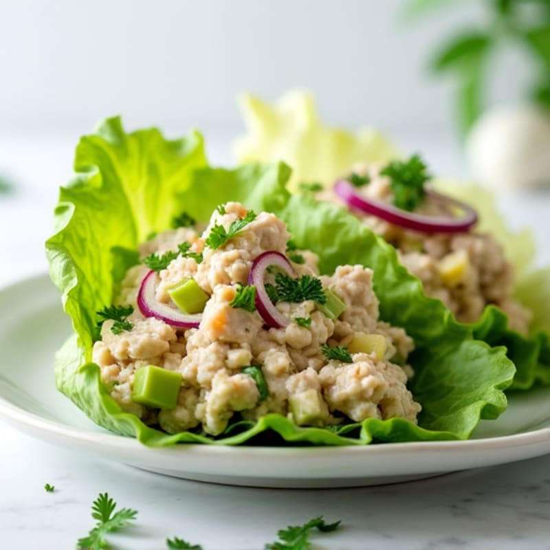 Tuna Salad Lettuce Wraps