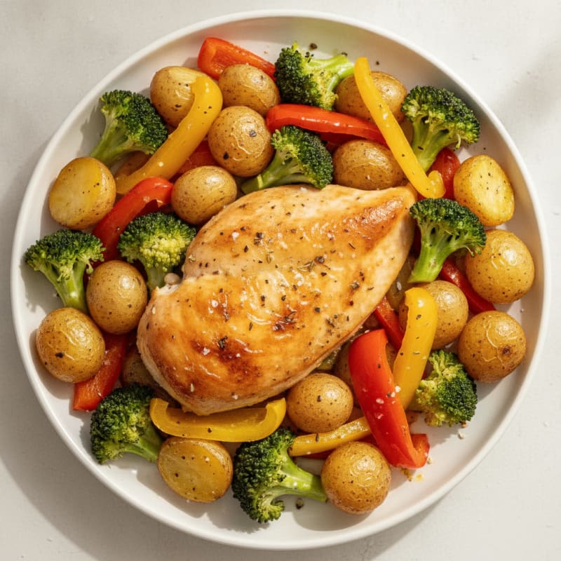 Lemon Herb Roasted Chicken and Vegetables