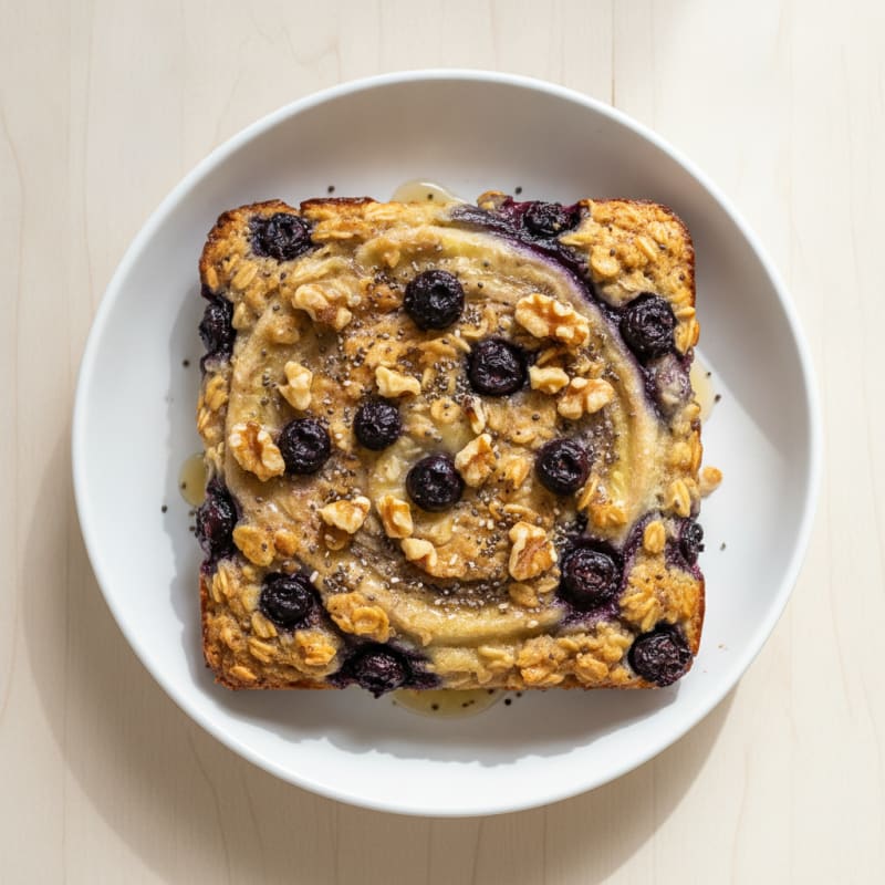Blueberry Banana Baked Oatmeal