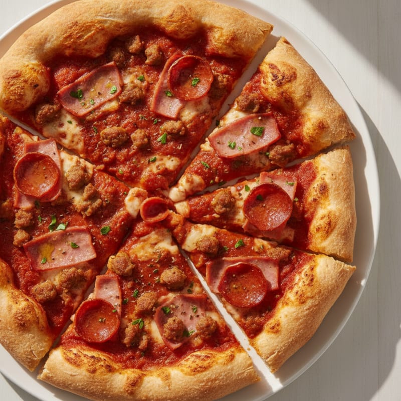Stuffed Crust Meat Lovers Pizza