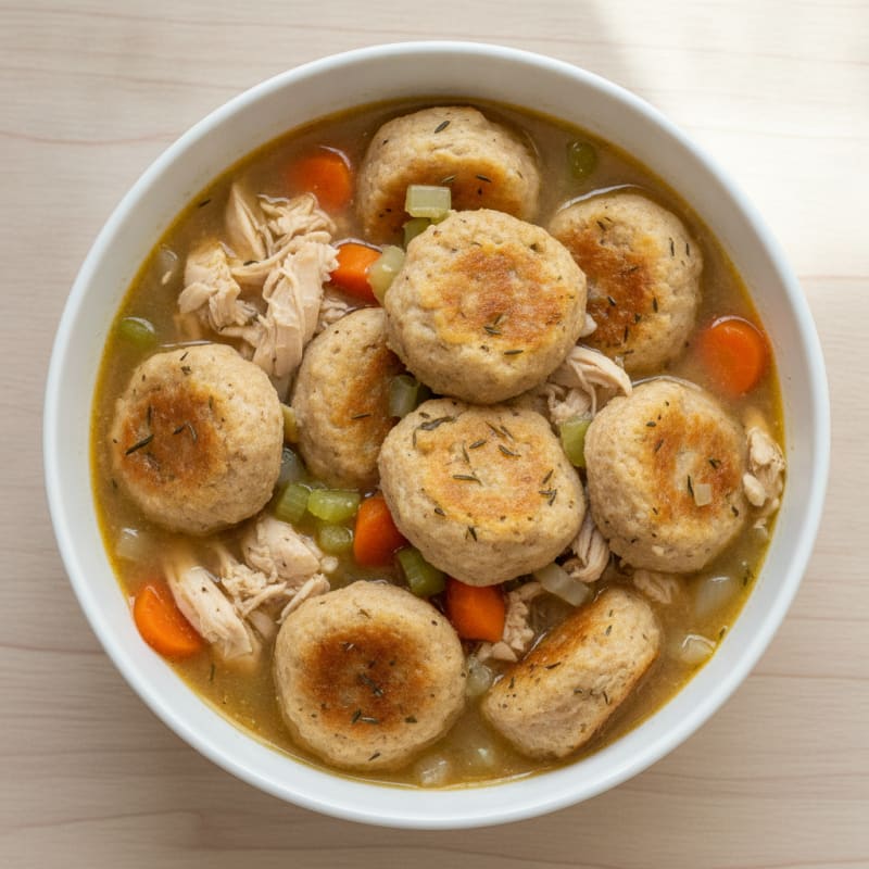 Homestyle Chicken and Herb Dumplings