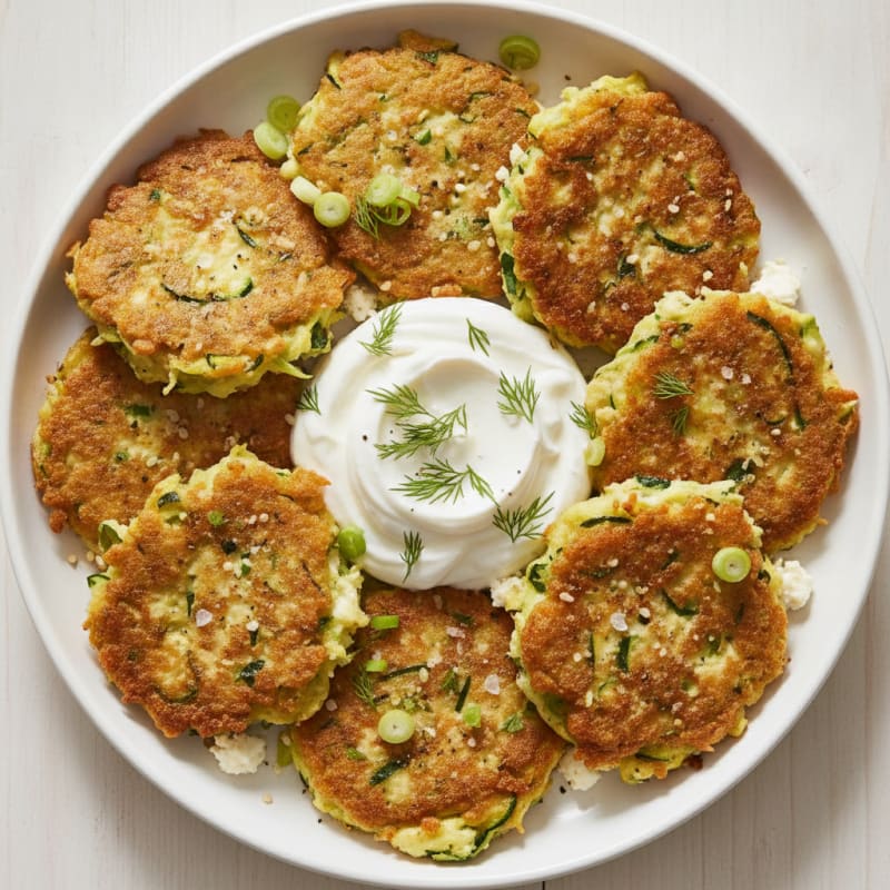 Zucchini Egg Hemp Seed Fritters