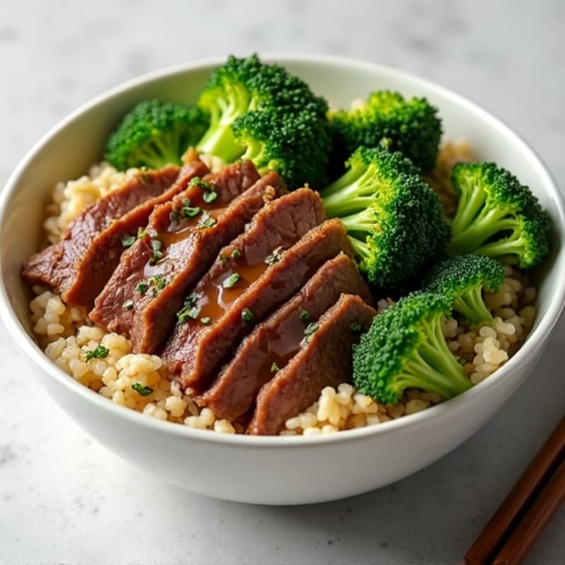 Savory Lean Beef and Tender Broccoli Rice Bowl