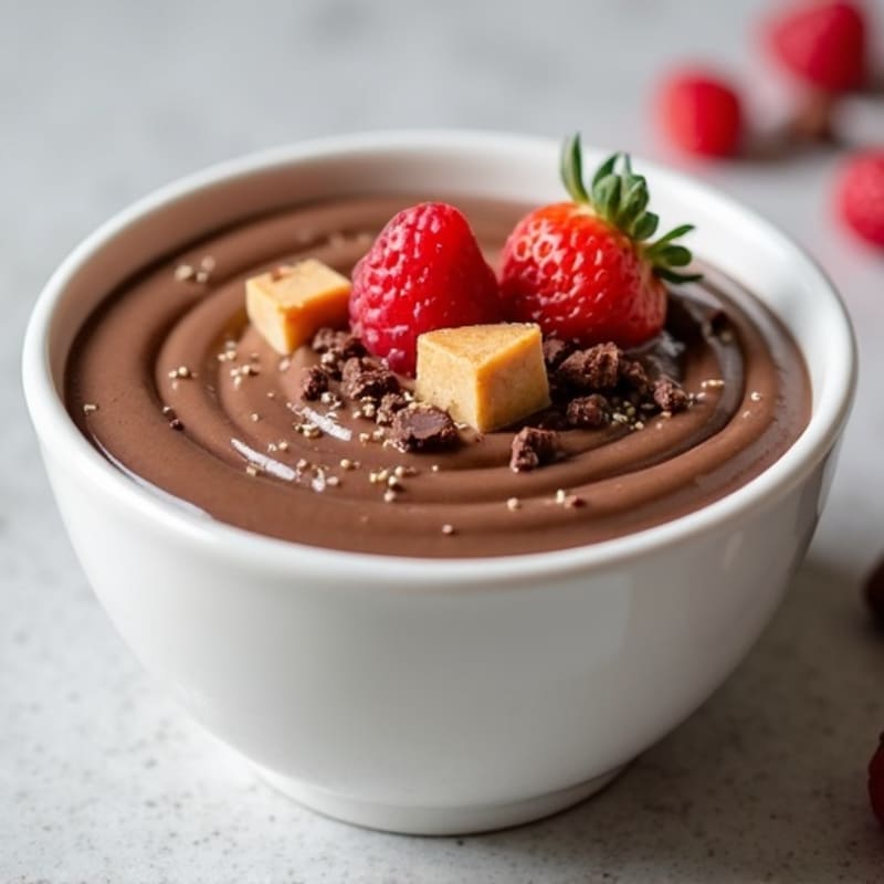 Silky Chocolate Protein Pudding with Greek Yogurt