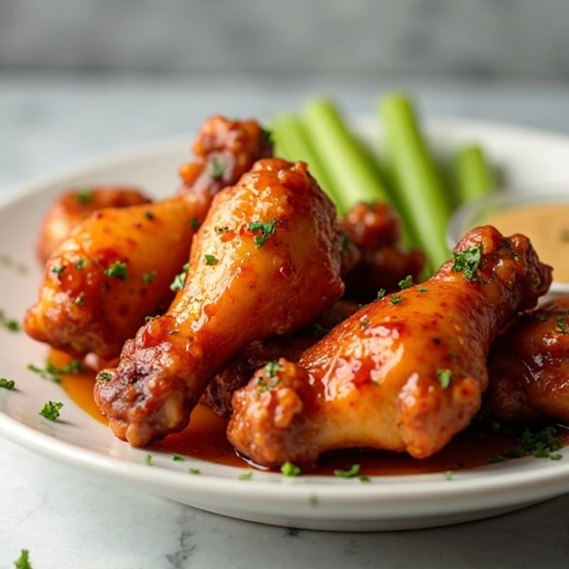 Crispy Baked Honey Garlic Chicken Wings
