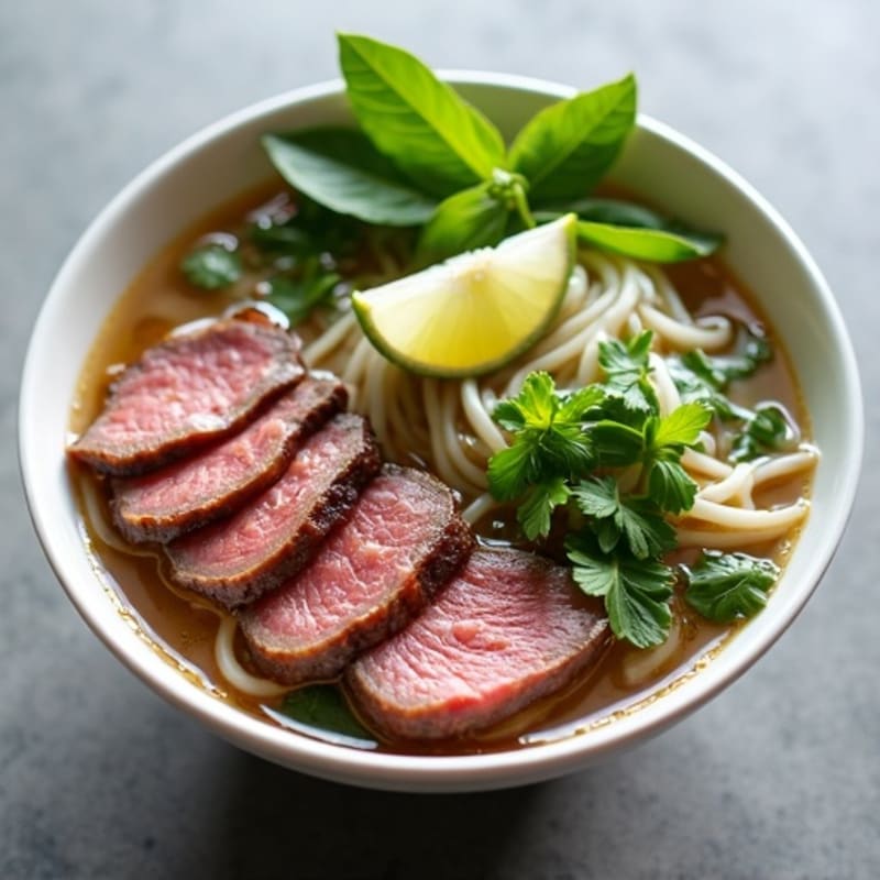 Lean Beef Pho with Fresh Herbs