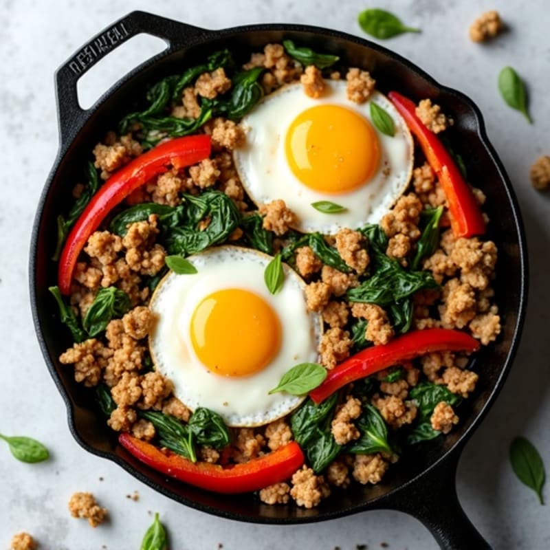 Protein-Packed Turkey and Egg Breakfast Skillet