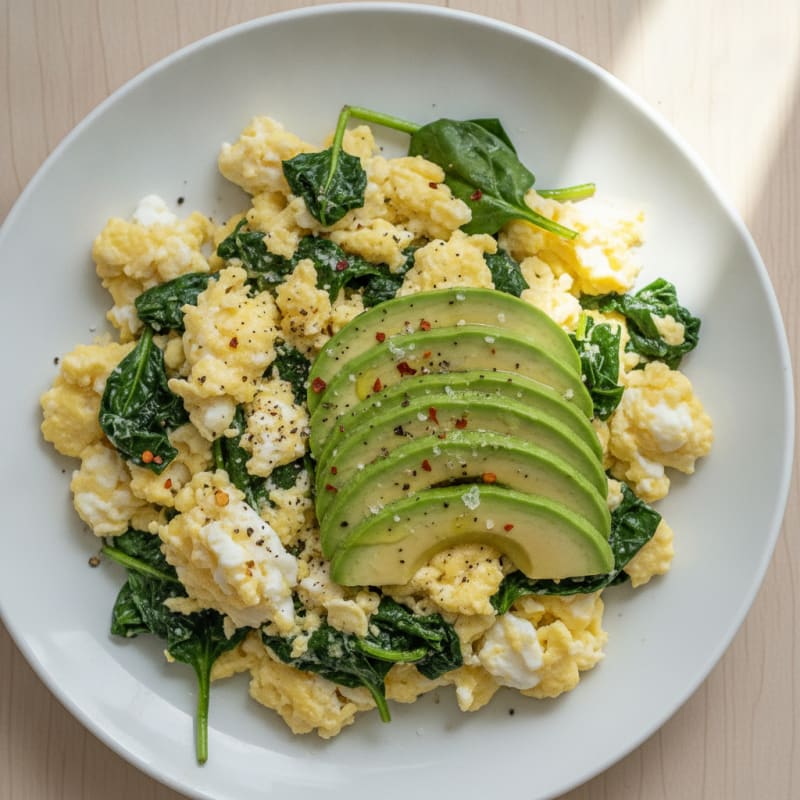 Avocado Egg White Scramble