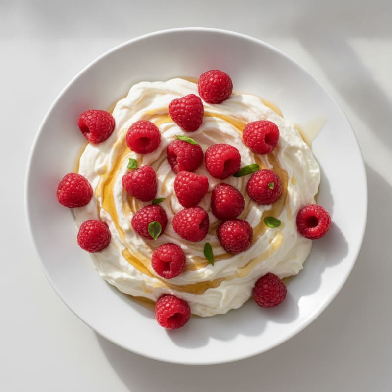 Silky Greek Yogurt Protein Mousse with Berries