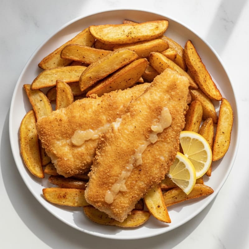Classic Beer-Battered Fish with Thick-Cut Chips