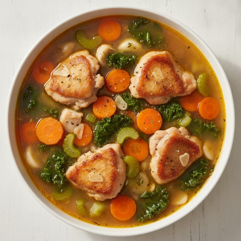 Chicken Thigh and Vegetable Soup