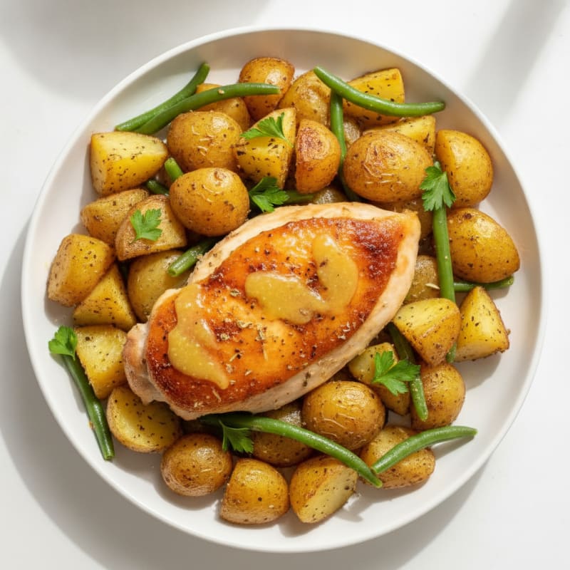 Lemon-Herb Roasted Chicken with Potatoes