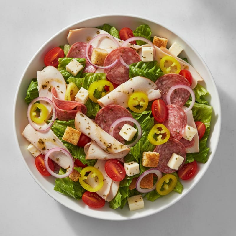 Deconstructed Italian Sub Salad Bowl