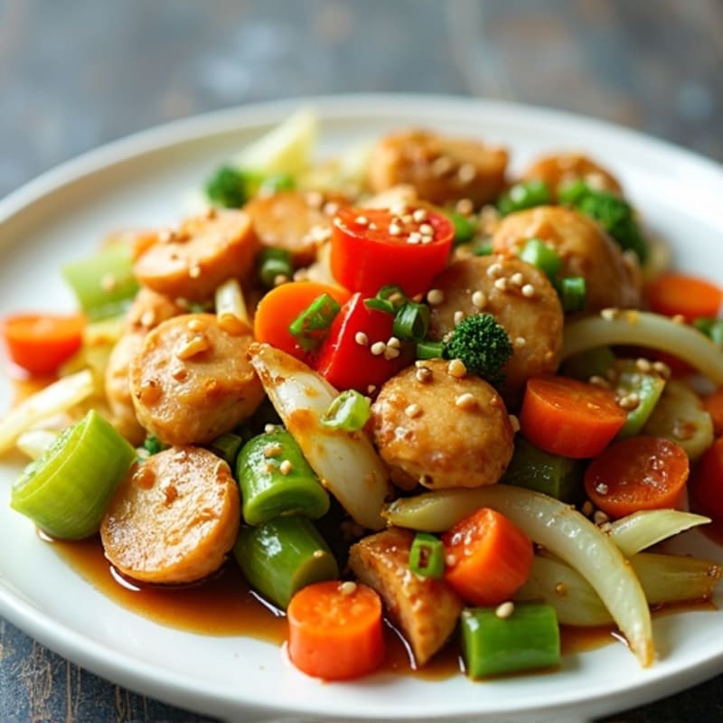 Crispy Sesame Ginger Cabbage Stir-Fry