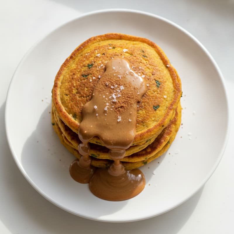 Pumpkin Peanut Butter Yogurt Pancakes