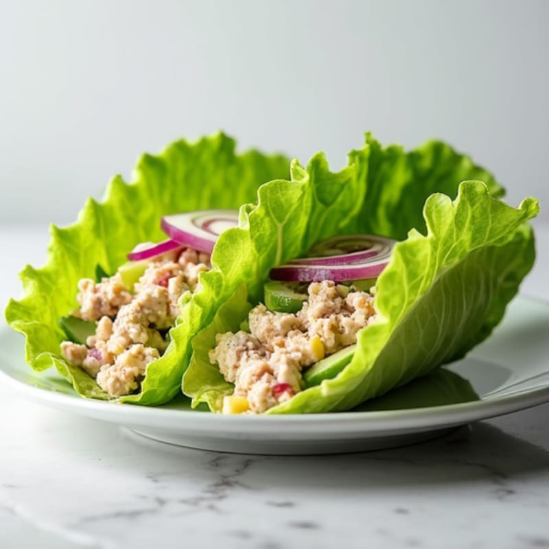 Tuna Salad Lettuce Wraps