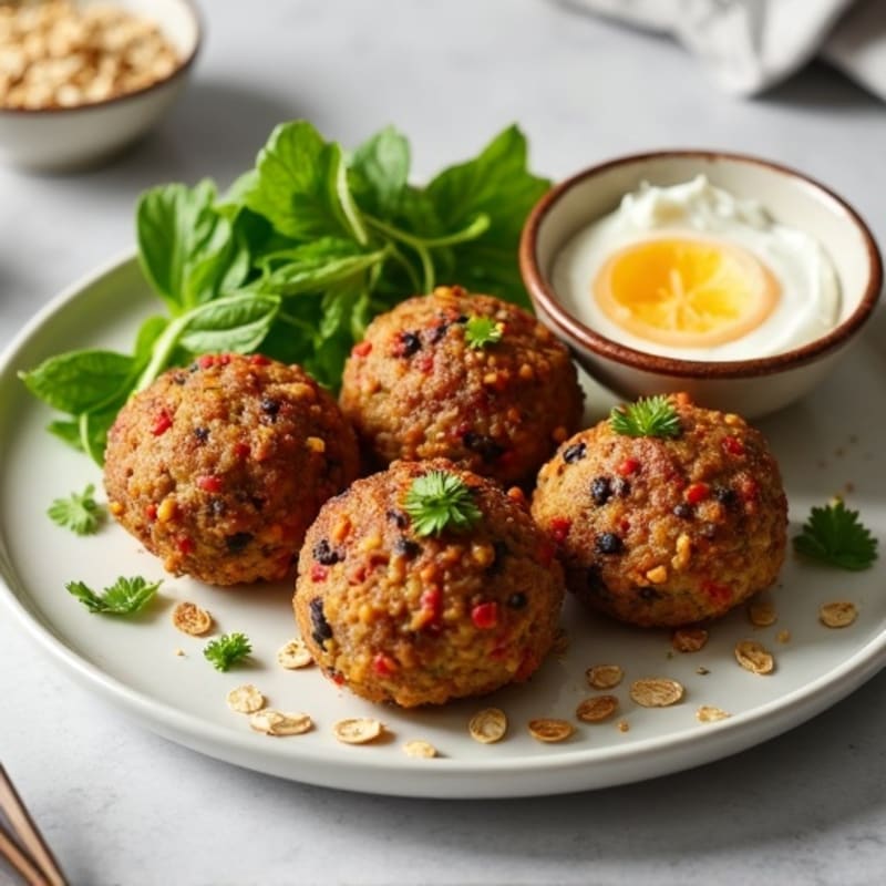 Hearty Lentil-Mushroom Meatless Balls