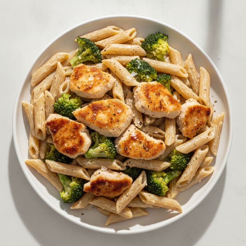 Garlic Parmesan Chicken Alfredo Pasta