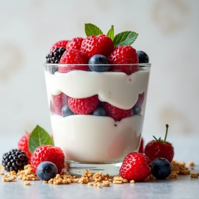 Creamy Greek Yogurt Protein Parfait with Berries