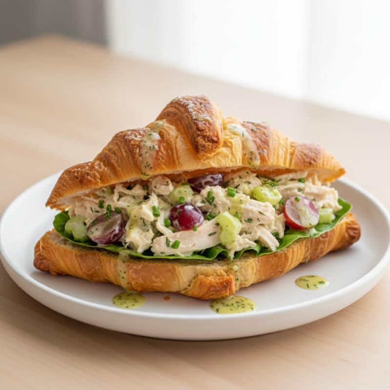 Creamy Herb Chicken Salad Croissant