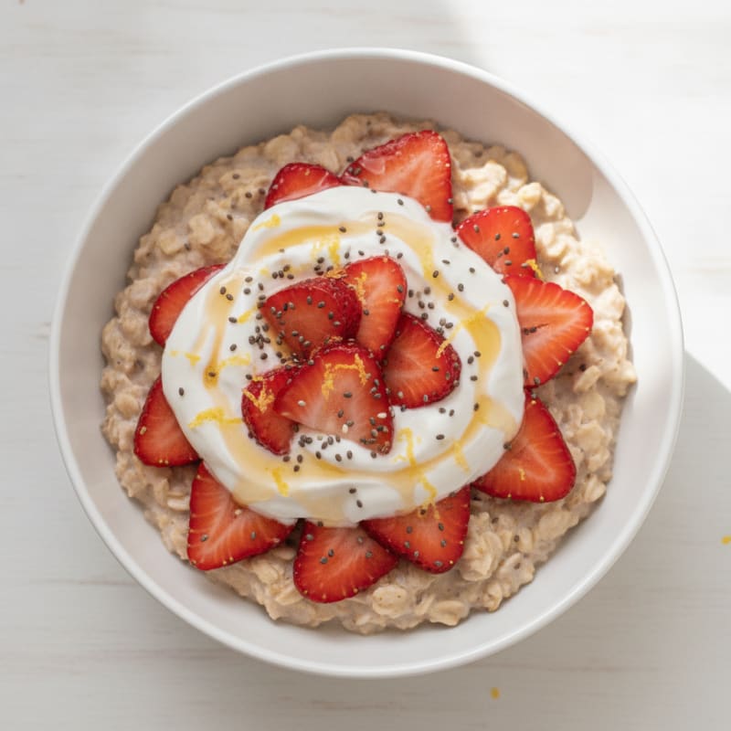 Strawberry Shortcake Overnight Oats