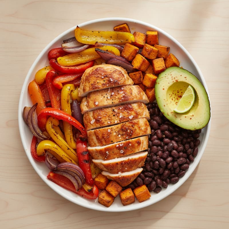 Mexican-Spiced Chicken with Roasted Vegetables