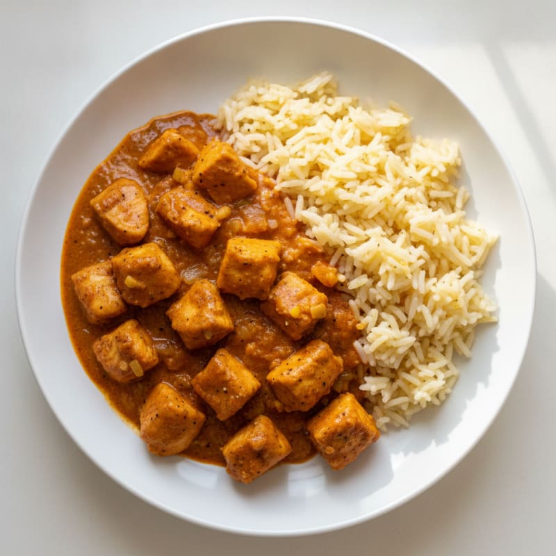 Indian Butter Chicken with Basmati Rice
