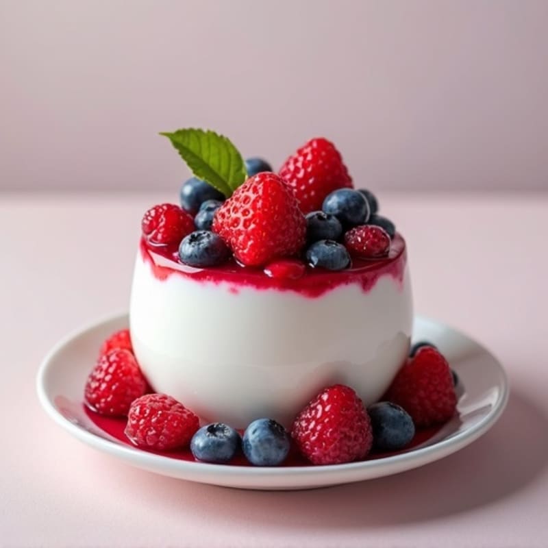 Silky Protein Yogurt with Fresh Berries