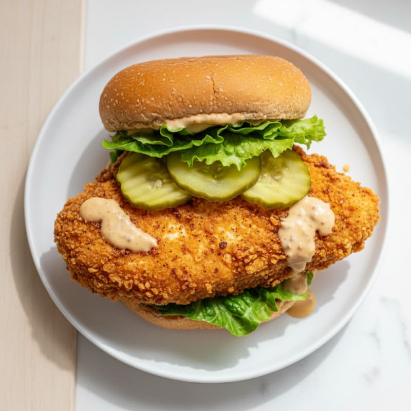 Crispy Buttermilk Fried Chicken Sandwich