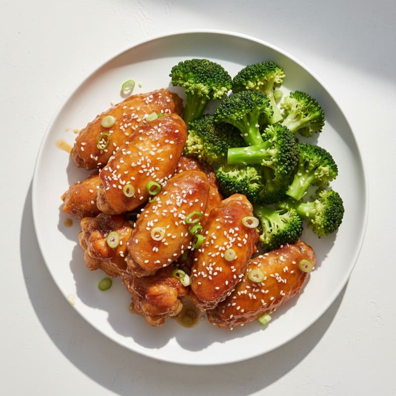 Honey-Garlic Glazed Chicken Wings